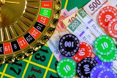 Live casino table with professional dealer and multiple player seats